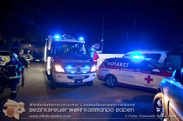 20171104 Explosion in der Wohnung einer Badener Wohnhausanlage Foto: © Freiwillige Feuerwehr Baden-Stadt 20171104 Explosion in der Wohnung einer Badener Wohnhausanlage Foto: © Freiwillige Feuerwehr Baden-Stadt