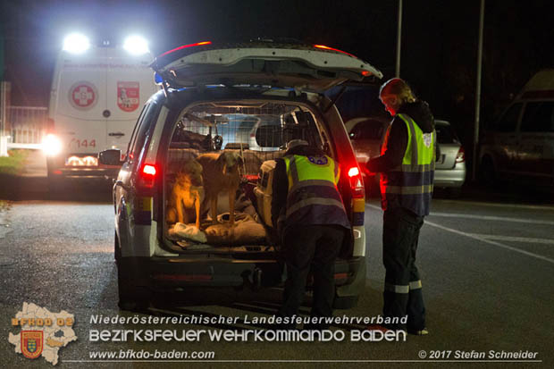 20171113 Personensuche nach 12-jaehrigen abgaengigen Bub in Pfaffstaetten  Foto: Stefan Schneider BFK BADEN