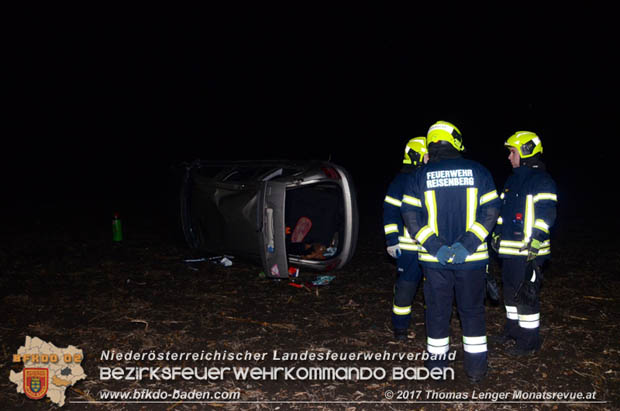 20171125 Fahrzeugüberschlag auf der LB60 bei Reisenberg  Foto: © Thomas Lenger Monatsreveue.at