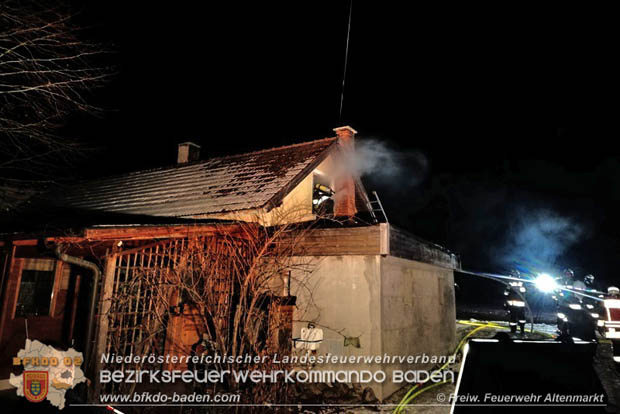 20171220 Brand in Altenmarkt-Thenneberg a.d.Triesting Foto: © Freiwillige Feuerwehr Altenmarkt 20171220 Brand in Altenmarkt-Thenneberg a.d.Triesting Foto: © Freiwillige Feuerwehr Altenmarkt