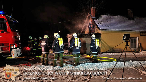 20171220 Brand in Altenmarkt-Thenneberg a.d.Triesting Foto: © Freiwillige Feuerwehr Altenmarkt 20171220 Brand in Altenmarkt-Thenneberg a.d.Triesting Foto: © Freiwillige Feuerwehr Altenmarkt