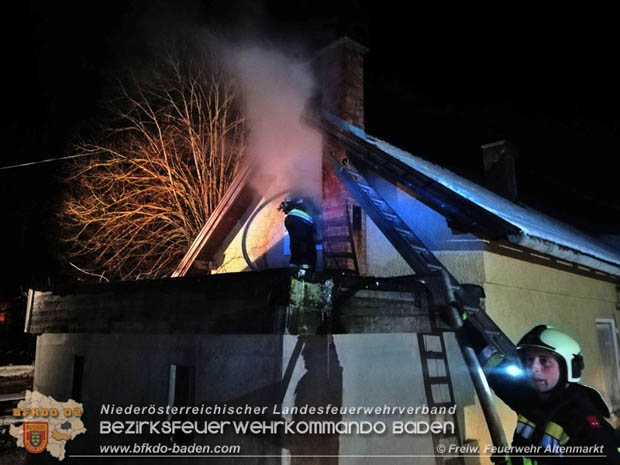 20171220 Brand in Altenmarkt-Thenneberg a.d.Triesting  Foto: © Freiwillige Feuerwehr Altenmarkt