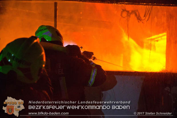 20171222 Brand in einem Reihenwohnhaus in Tribuswinkel  Foto: © Stefan Schneider BFK BADEN