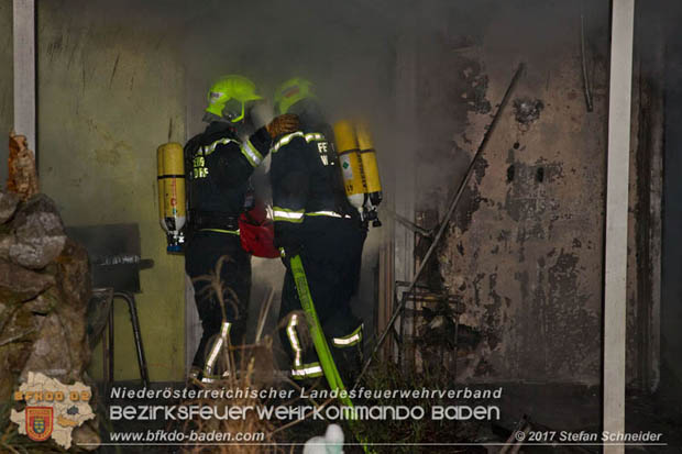 20171222 Brand in einem Reihenwohnhaus in Tribuswinkel  Foto: © Stefan Schneider BFK BADEN