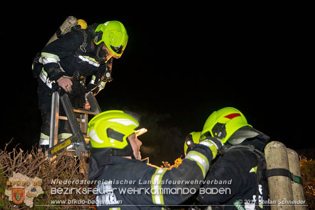 20171222 Brand in einem Reihenwohnhaus in Tribuswinkel  Foto: © Stefan Schneider BFK BADEN