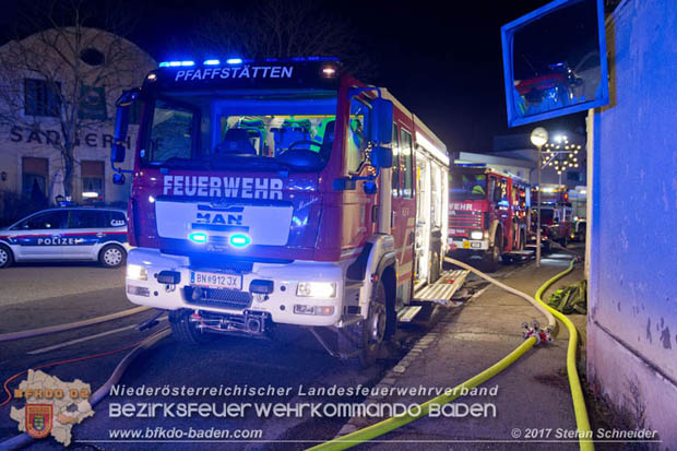20171222 Brand in einem Reihenwohnhaus in Tribuswinkel  Foto: © Stefan Schneider BFK BADEN