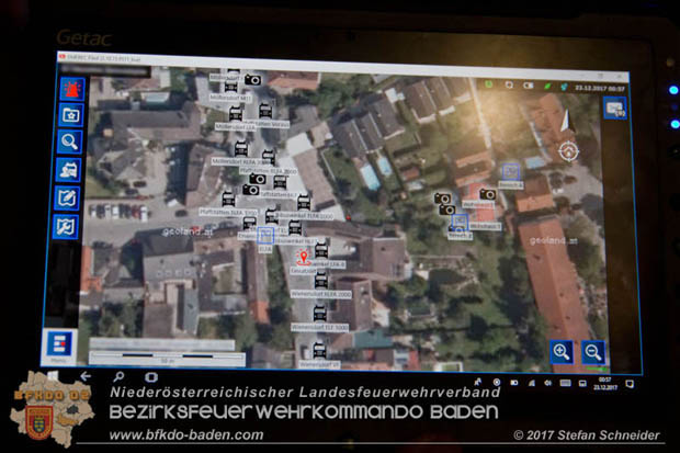 20171222 Brand in einem Reihenwohnhaus in Tribuswinkel  Foto: © Stefan Schneider BFK BADEN