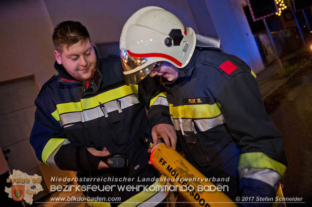 20171222 Brand in einem Reihenwohnhaus in Tribuswinkel  Foto: © Stefan Schneider BFK BADEN