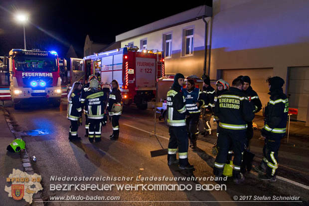20171222 Brand in einem Reihenwohnhaus in Tribuswinkel  Foto: © Stefan Schneider BFK BADEN