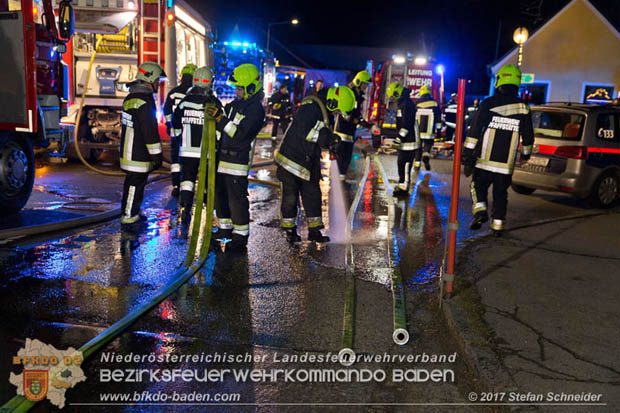 20171222 Brand in einem Reihenwohnhaus in Tribuswinkel  Foto: © Stefan Schneider BFK BADEN