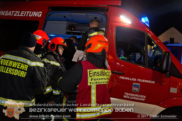 20171222 Brand in einem Reihenwohnhaus in Tribuswinkel  Foto: © Stefan Schneider BFK BADEN