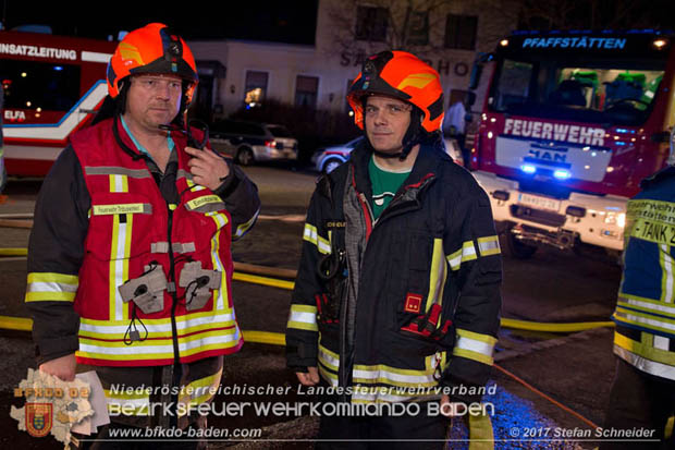 20171222 Brand in einem Reihenwohnhaus in Tribuswinkel  Foto: © Stefan Schneider BFK BADEN