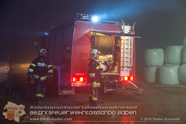 20180101 Brand von Siloballen in Maria Raisenmarkt Ortsteil Untermeierhof  Foto: © Stefan Schneider