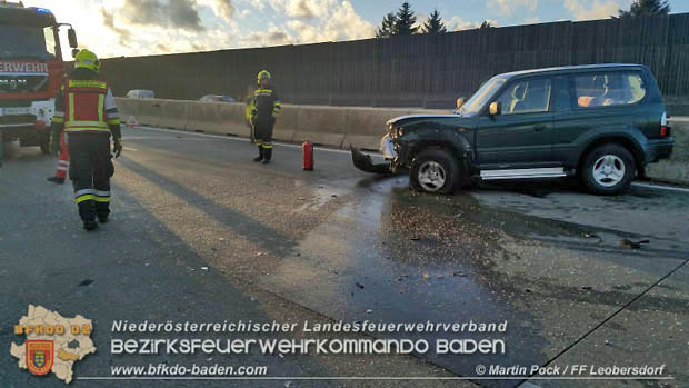 20180119 Verkehrsunfall A2 Kottingbrunn-Bad Vöslau Foto: © Martin Pock FF Leobersdorf 20180119 Verkehrsunfall A2 Kottingbrunn-Bad Vöslau Foto: © Martin Pock FF Leobersdorf