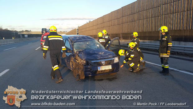 20180119 Verkehrsunfall A2 Kottingbrunn-Bad Vöslau Foto: © Martin Pock FF Leobersdorf 20180119 Verkehrsunfall A2 Kottingbrunn-Bad Vöslau Foto: © Martin Pock FF Leobersdorf