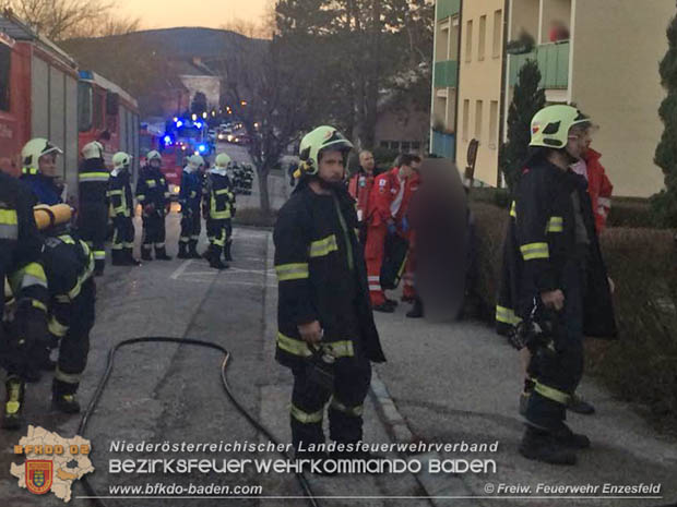 20180129 Wohnungsbrand in Mehrparteinenwohnhaus in Enzesfeld  Foto: © FF Enzesfeld