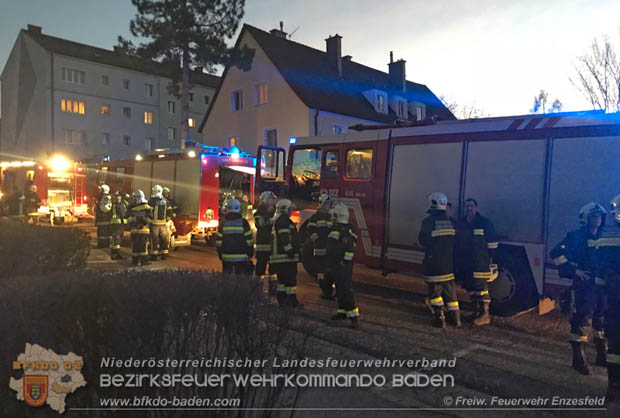 20180129 Wohnungsbrand in Mehrparteinenwohnhaus in Enzesfeld  Foto: © FF Enzesfeld