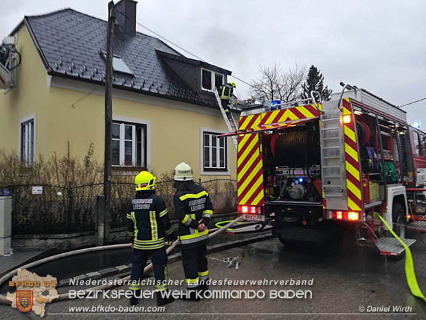 20180216 Brand in Wohnhaus in der Stadt Baden Ortsteil Leesdorf fordert ein Todesopfer Foto: © Daniel Wirth BFK Baden 20180216 Brand in Wohnhaus in der Stadt Baden Ortsteil Leesdorf fordert ein Todesopfer Foto: © Daniel Wirth BFK Baden