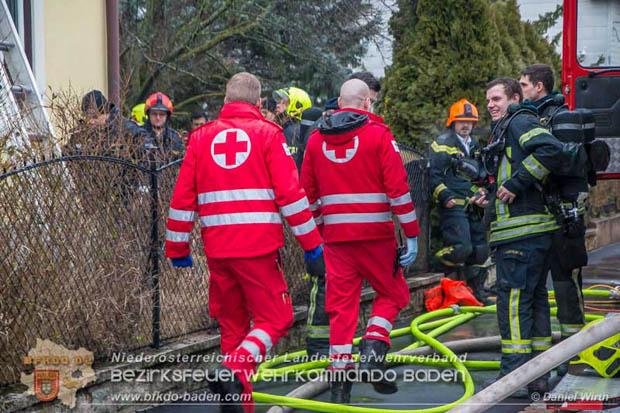 20180216 Brand in Wohnhaus in der Stadt Baden Ortsteil Leesdorf fordert ein Todesopfer Foto: © Daniel Wirth BFK Baden 20180216 Brand in Wohnhaus in der Stadt Baden Ortsteil Leesdorf fordert ein Todesopfer Foto: © Daniel Wirth BFK Baden