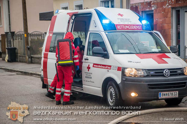 20180216 Brand in Wohnhaus in der Stadt Baden Ortsteil Leesdorf fordert ein Todesopfer Foto: © Daniel Wirth BFK Baden 20180216 Brand in Wohnhaus in der Stadt Baden Ortsteil Leesdorf fordert ein Todesopfer Foto: © Daniel Wirth BFK Baden