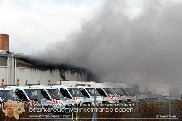 20180320 Brand in einer Lagerhalle Gewerbepark Wienersdorf Foto: © Hans Dietl FF Möllersdorf 20180320 Brand in einer Lagerhalle Gewerbepark Wienersdorf Foto: © Hans Dietl FF Möllersdorf