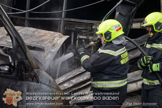 20180320 Brand in einer Lagerhalle Gewerbepark Wienersdorf  Foto: © Stefan Schneider BFK BADEN 