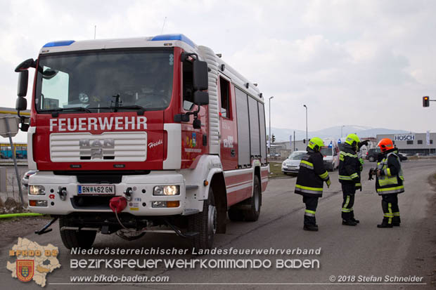 20180320 Brand in einer Lagerhalle Gewerbepark Wienersdorf Foto: © Stefan Schneider BFK BADEN 20180320 Brand in einer Lagerhalle Gewerbepark Wienersdorf Foto: © Stefan Schneider BFK BADEN