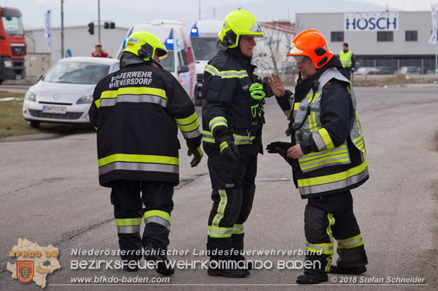 20180320 Brand in einer Lagerhalle Gewerbepark Wienersdorf Foto: © Stefan Schneider BFK BADEN 20180320 Brand in einer Lagerhalle Gewerbepark Wienersdorf Foto: © Stefan Schneider BFK BADEN