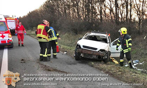 20180324 Verkehrsunfall auf der A2 Baden-Leobersdorf  Foto: © SB Georg Mrvka FF Baden-Leesdorf