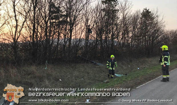 20180324 Verkehrsunfall auf der A2 Baden-Leobersdorf  Foto: © SB Georg Mrvka FF Baden-Leesdorf