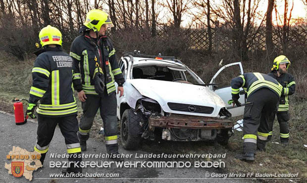 20180324 Verkehrsunfall auf der A2 Baden-Leobersdorf  Foto: © SB Georg Mrvka FF Baden-Leesdorf