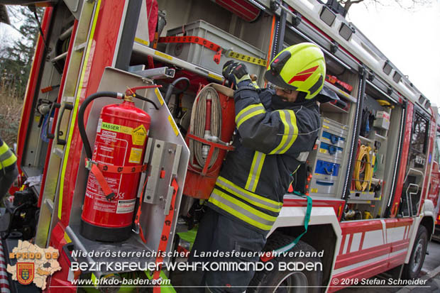 20180401 Brand in einer Wohnhausanlage im Ortsteil Baden Weikersdorf am Ostersonntag  Foto: © Stefan Schneider BFKDO BADEN