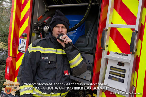 20180401 Brand in einer Wohnhausanlage im Ortsteil Baden Weikersdorf am Ostersonntag  Foto: © Stefan Schneider BFKDO BADEN