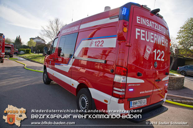 20180414 Brand mehrerer Güterwaggons im Bahnhof Pfaffstätten  Foto: © Stefan Schneider BFKDO BADEN