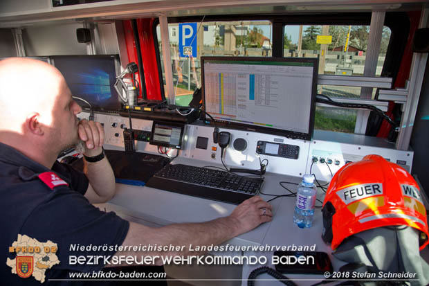20180414 Brand mehrerer Güterwaggons im Bahnhof Pfaffstätten  Foto: © Stefan Schneider BFKDO BADEN