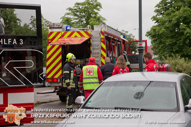 20180515 Brand in einer Badener Wohnhausanlage im Ortsteil Leesdorf  Foto: © Stefan Schneider BFK BADEN