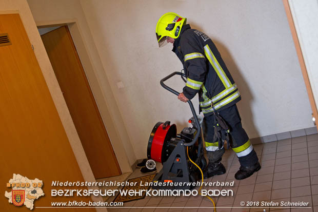 20180515 Brand in einer Badener Wohnhausanlage im Ortsteil Leesdorf  Foto: © Stefan Schneider BFK BADEN