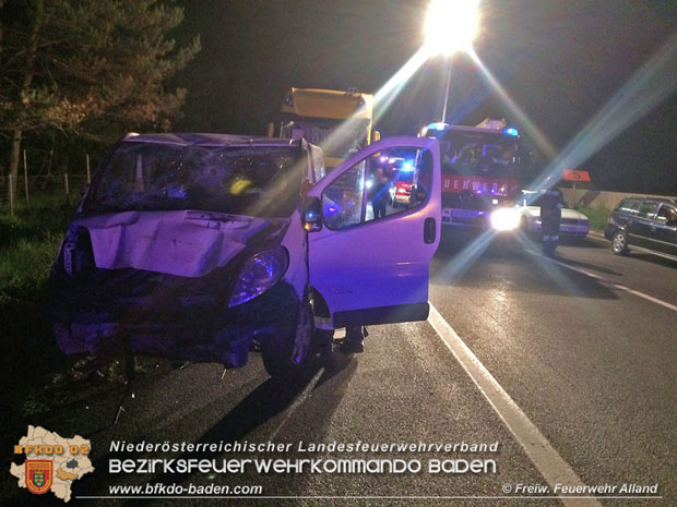 20180528 Verkehrsunfall A21 Bereich Hochstraß Bezirk Baden Foto: © Freiwillige Feuerwehr Alland 20180528 Verkehrsunfall A21 Bereich Hochstraß Bezirk Baden Foto: © Freiwillige Feuerwehr Alland
