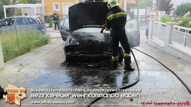 20180528 Fahrzeugbrand in Gainfarn Foto: © FF Gainfarn 2018 20180528 Fahrzeugbrand in Gainfarn Foto: © FF Gainfarn 2018