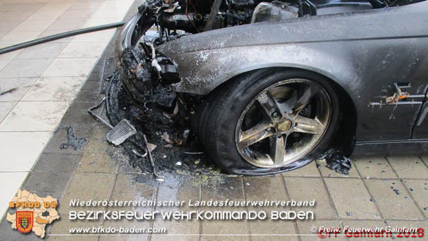 20180528 Fahrzeugbrand in Gainfarn Foto: © FF Gainfarn 2018 20180528 Fahrzeugbrand in Gainfarn Foto: © FF Gainfarn 2018