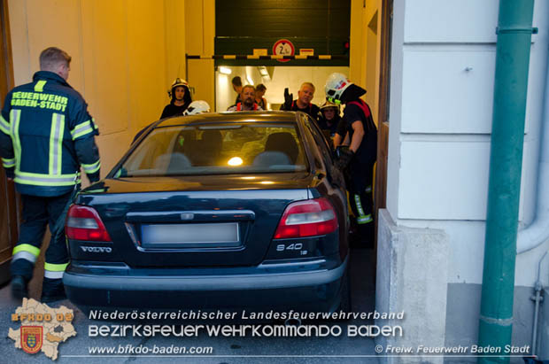 20180611 B3 Brandverdacht Tiefgarage in der Innenstadt von Baden Foto: © Freiwillige Feuerwehr Baden-Stadt 20180611 B3 Brandverdacht Tiefgarage in der Innenstadt von Baden Foto: © Freiwillige Feuerwehr Baden-Stadt