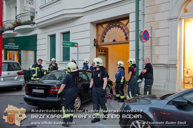 20180611 B3 Brandverdacht Tiefgarage in der Innenstadt von Baden Foto: © Freiwillige Feuerwehr Baden-Stadt 20180611 B3 Brandverdacht Tiefgarage in der Innenstadt von Baden Foto: © Freiwillige Feuerwehr Baden-Stadt