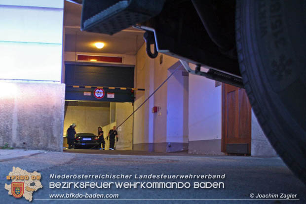 20180611 B3 Brandverdacht Tiefgarage in der Innenstadt von Baden Foto: © Joachim Zagler BFK Baden 20180611 B3 Brandverdacht Tiefgarage in der Innenstadt von Baden Foto: © Joachim Zagler BFK Baden