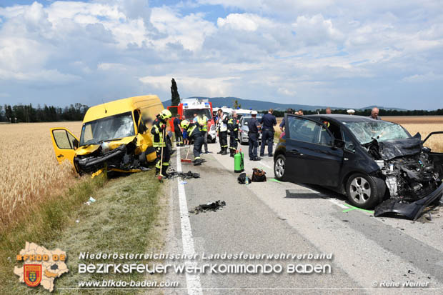 20180626 Verkehrsunfall auf der L156 zwischen Trumau und Traiskirchen Foto: © Rene Weiner BFK Baden 20180626 Verkehrsunfall auf der L156 zwischen Trumau und Traiskirchen Foto: © Rene Weiner BFK Baden