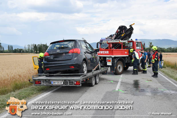 20180626 Verkehrsunfall auf der L156 zwischen Trumau und Traiskirchen Foto: © Rene Weiner BFK Baden 20180626 Verkehrsunfall auf der L156 zwischen Trumau und Traiskirchen Foto: © Rene Weiner BFK Baden