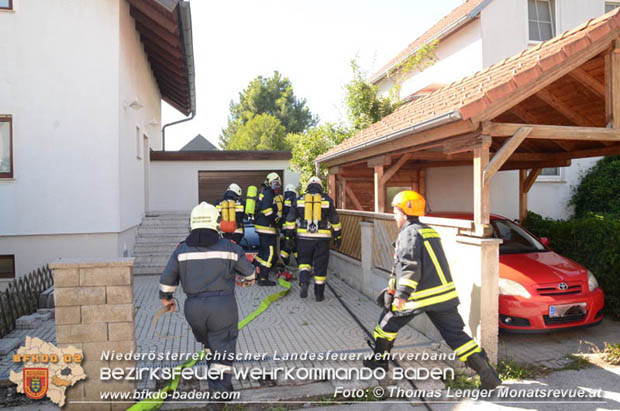20180630 Brand in einem Wohnhaus in Unterwaltersdorf  Foto: © Thomas Lenger Monatsrevue.at