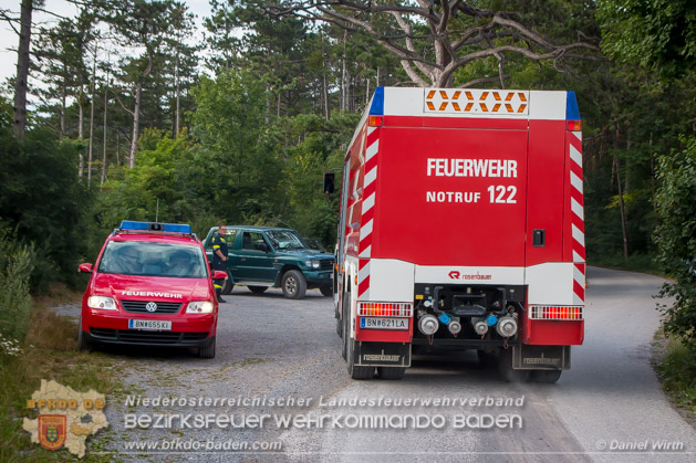 20180715 Mähdrescherbrand Gainfarn - Foto: Daniel Wirth