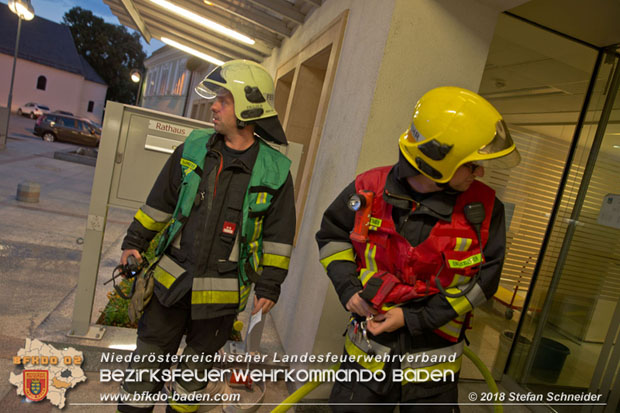 20180716 Brand im Rathaus Traiskirchen  Foto: © Stefan Schneider BFK BADEN