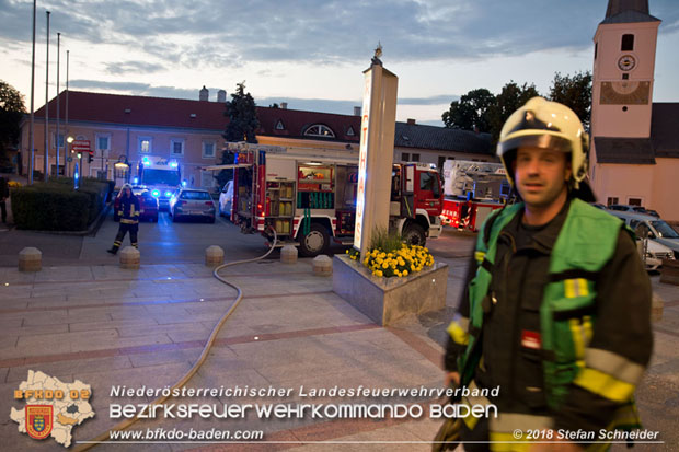 20180716 Brand im Rathaus Traiskirchen  Foto: © Stefan Schneider BFK BADEN