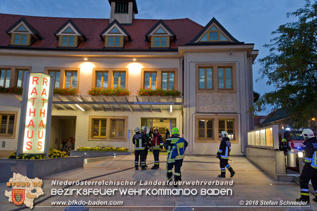 20180716 Brand im Rathaus Traiskirchen  Foto: © Stefan Schneider BFK BADEN